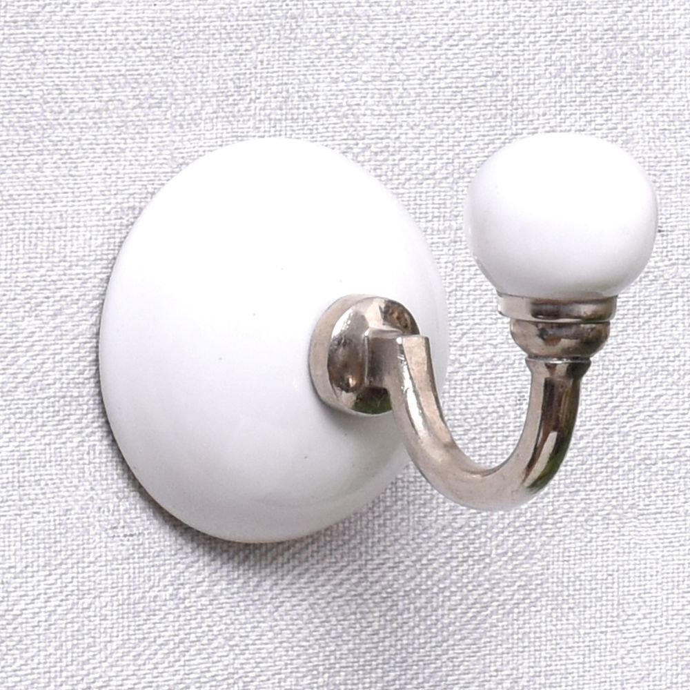 Solid White Wall Hooks